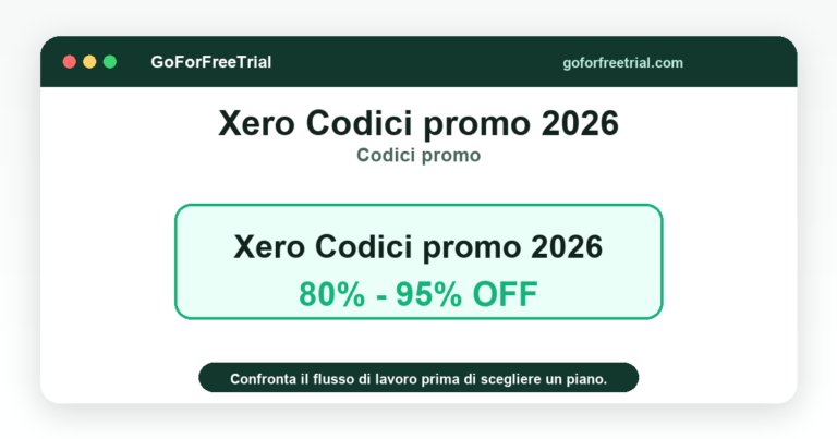 Codici promozionali Xero 2026 - Offerte Xero 2026