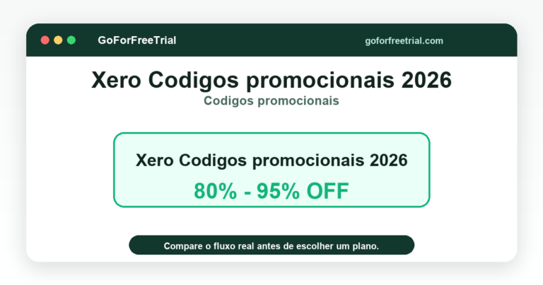 Códigos promocionais do Xero em 2026 - Ofertas do Xero em 2026
