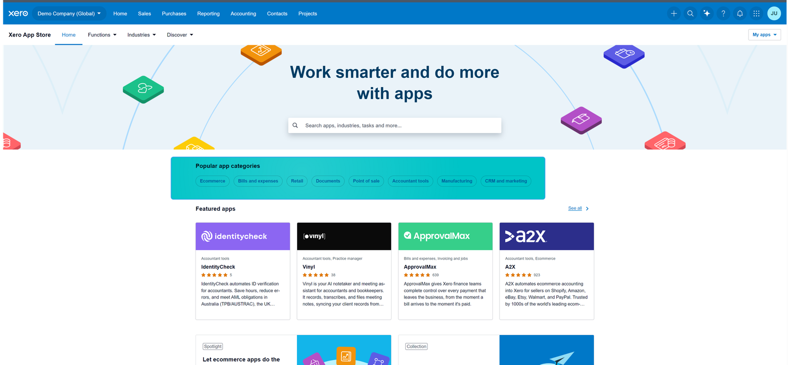 xero app marketplace Xero App Store and integration ecosystem