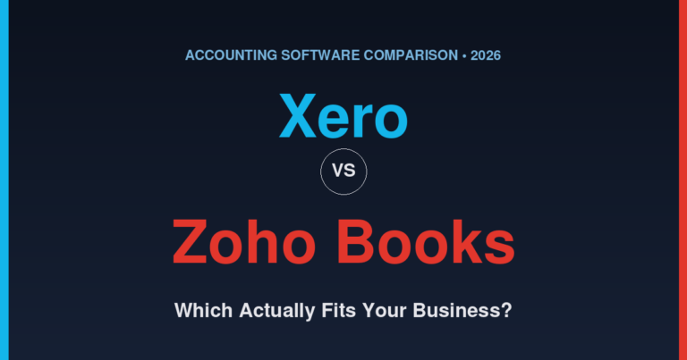 Xero vs Zoho Books 2026 pricing comparison